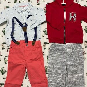 Baby matching outfit sets bundle Tommy Hilfiger and carters